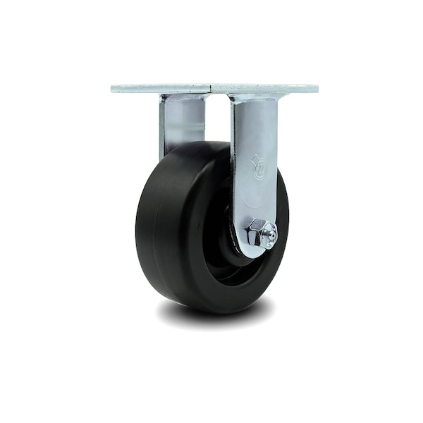 5 Inch Polyolefin Wheel Rigid Caster with Ball Bearing